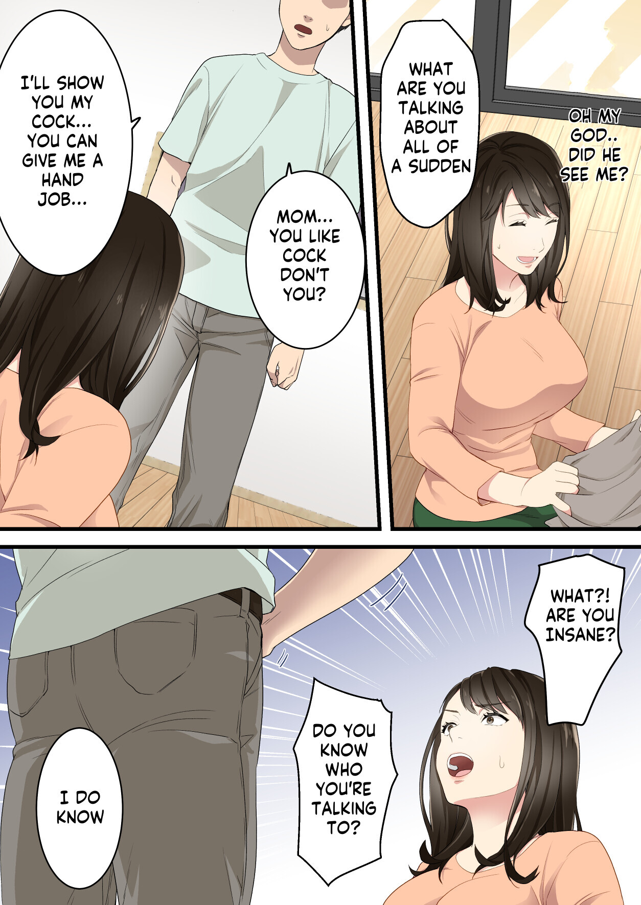 Hentai Manga Comic-Arguing mother and son who became a loving couple-Read-12